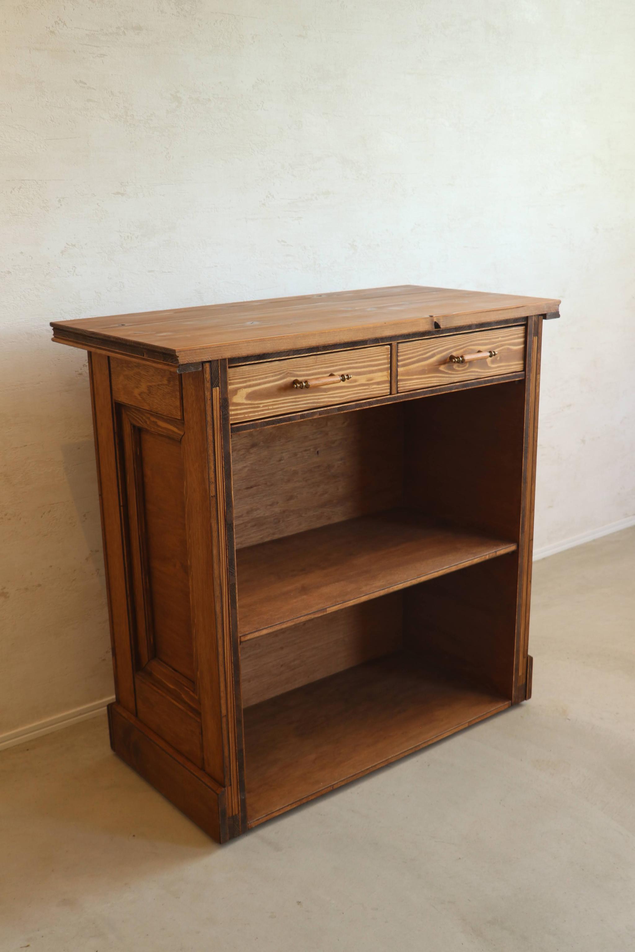 (オーダー品)アンティークカウンター レジ台 キャッシャー バーカウンター 受付 ディスプレイ 店舗什器 | 2枚目